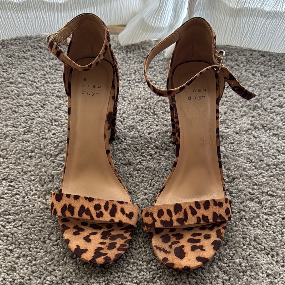 A New Day Leopard Print Heels